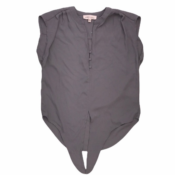 Philosophy Front Tie Blouse - Picture 1 of 7